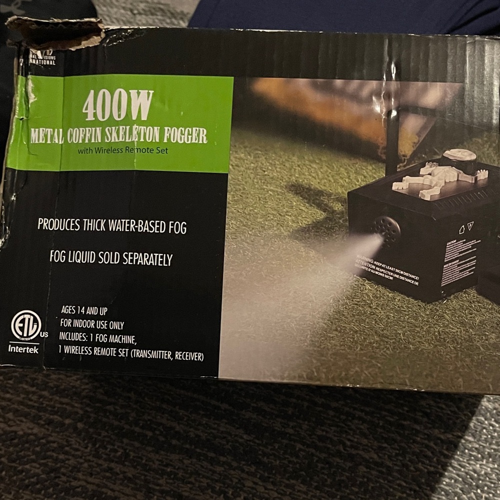 400W Metal Coffin Skeleton Fogger